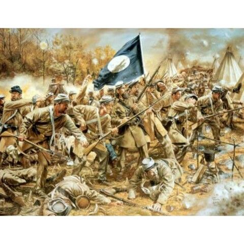 Confederate Major General B. F. "Frank" Cheatham And Staff Carte De