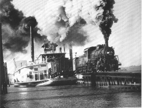 train coming up from pelican